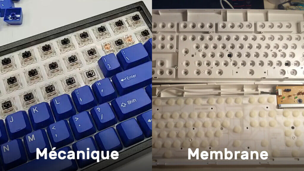 Clavier mécanique vs clavier à membrane